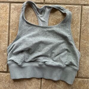 ALO Yoga Alosoft Serenity Sports Bra Racerback Sky Blue RN#87370 Women's Small